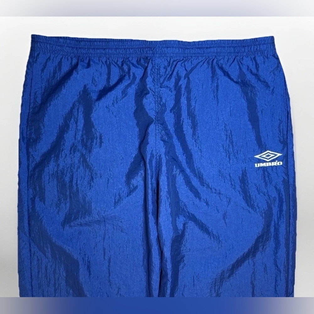 Rare Vintage Y2K UMBRO Blue Running Soccer Jogger Track Pants Size XL 41X34 - Picture 4 of 11